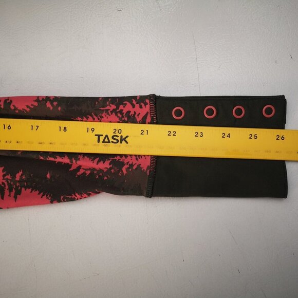 Under Armour Ladies Size Medium Pink Brown Green V-neck Long Sleeves Rash Guard - Picture 10 of 11